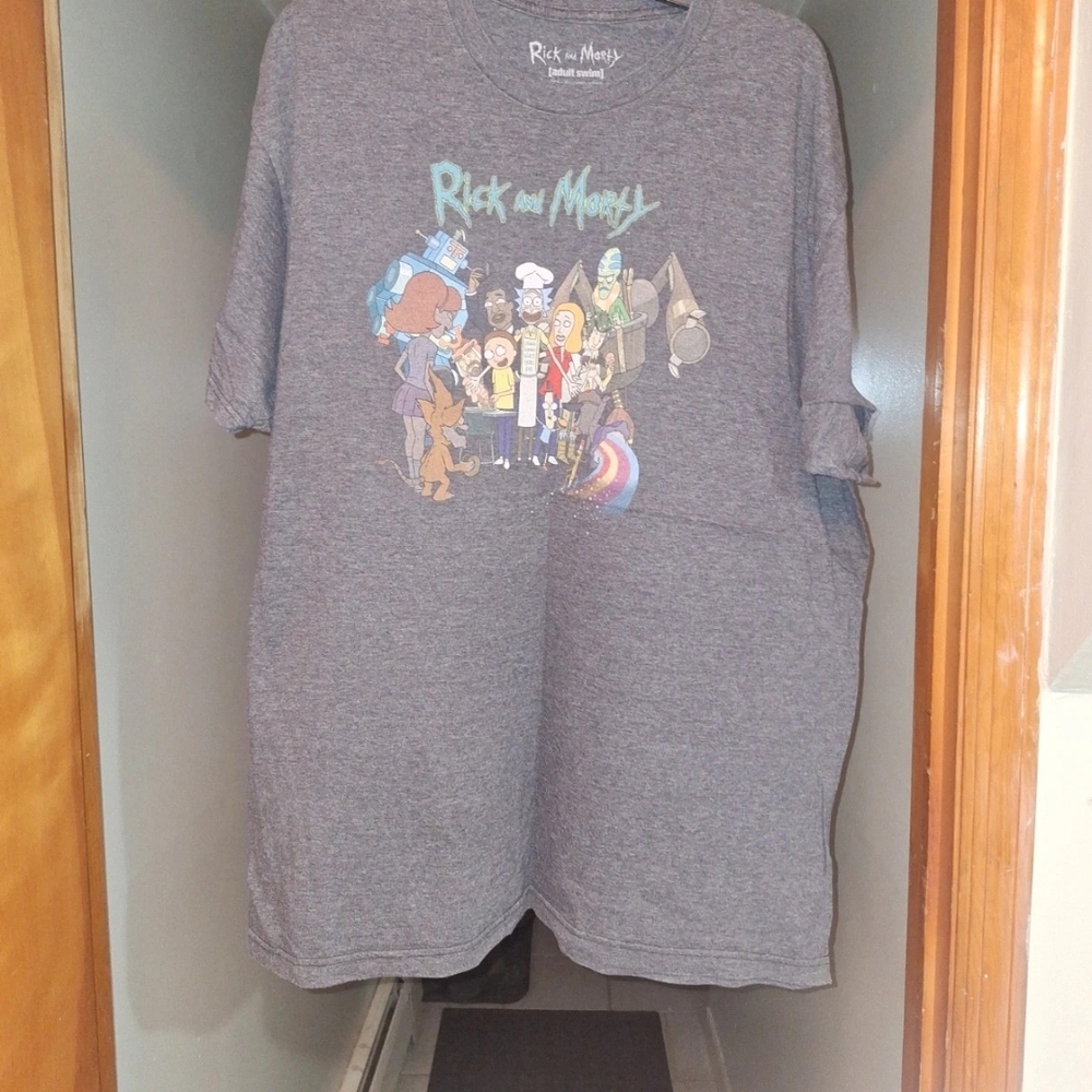 Rick and Morty Graphic Tee - Gray